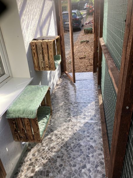 Katzenzimmer 6+7 Außengehege Katzenzimmer 6+7 Außengehege